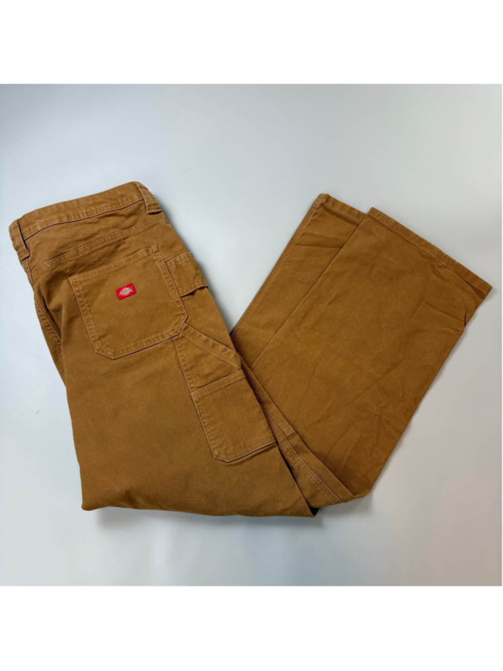 Dickies Carpenter Pants Brown Women’s 12 Gorpcore Utility Canvas Relaxed Pockets